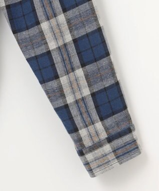 JOSEPH ABBOUD MOUNTAIN 【サスティナブル】オーガニックラフィーチェック シャツ ネイビー系4