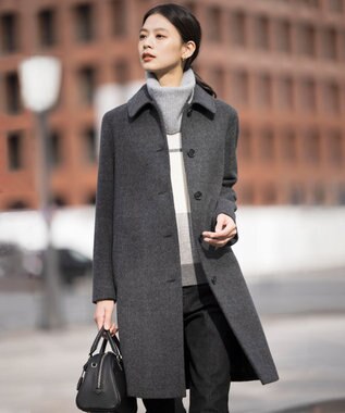 J.PRESS LADIES ピュアカシミヤ ネックウォーマー ライトグレー系