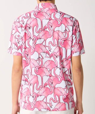 FILA GOLF／marie claire 【Loudmouth】総柄ポロシャツ Pink Panic