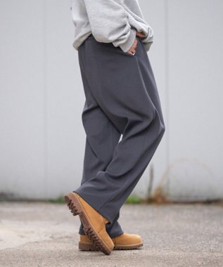 WEGO 【ユニセックス着用ITEM/MLサイズ展開/ウエストゴム】ボンディングスウェットパンツ ブラック中濃色