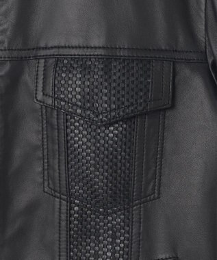 JOSEPH HOMME ライトラムナッパレザー　Ｇジャンタイプ ブラック系