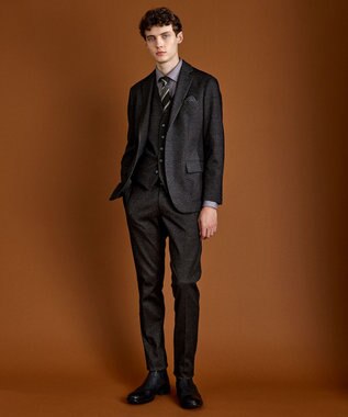 JOSEPH ABBOUD 【キングサイズ・ストレッチ】コンフォートジャージーシャツ ワイン系