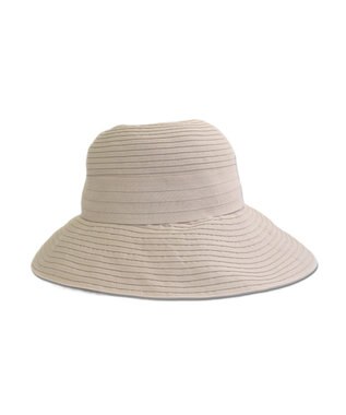 ATRENA 段折りブレード リボンつきキャペリン ベージュ