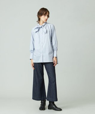 J.PRESS YORK STREET 【WOMEN】ソフトデニムパンツ ネイビー系