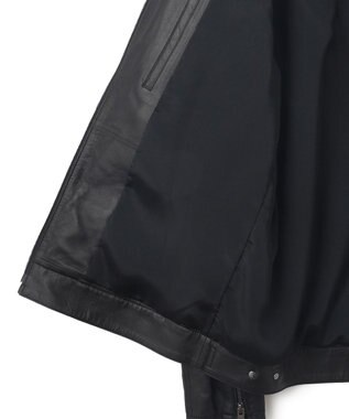 JOSEPH HOMME ライトラムナッパレザー　Ｇジャンタイプ ブラック系