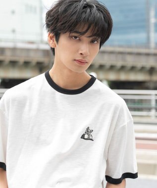 WEGO ワンポイント刺繍リンガーT（SS）