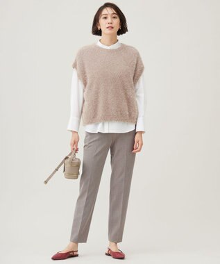 自由区 S 【スタイリストコラボ・洗える】SOMELOSバンドカラー シャツ ホワイト