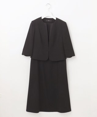 自由区 FORMAL 【ウォッシャブル対応】ウォッシャブルドビーアンサンブル ブラック系