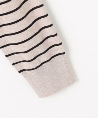 J.PRESS LADIES 【WEB限定】PRINCE クルーネック ニット 【WEB限定】トップベージュ×ダークブラウン系