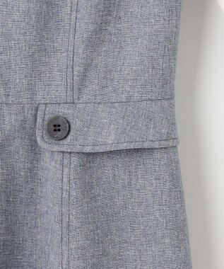 Feroux 【洗える】シャツドッキング ワンピース ネイビー系