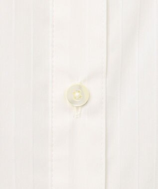 J.PRESS LADIES L 【洗える】BEZ ストライプ シャツカラー ブラウス ホワイト系1