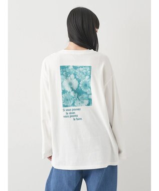 earth music&ecology Ａｕ　ｐｅｔｉｔ　ｂｏｎｈｅｕｒ　ロンＴ Off White