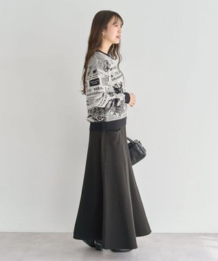 Green Parks ・ｆｕｒｒｙ　ｒａｔｅ　ジャカードニットプルオーバ Gray