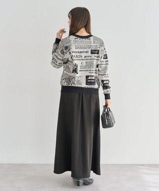 Green Parks ・ｆｕｒｒｙ　ｒａｔｅ　ジャカードニットプルオーバ Gray