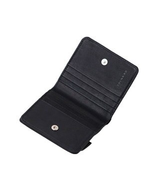 FOLNA RD ソフトレザー・ホイルレザー エンべロープ二つ折り財布 ブラック