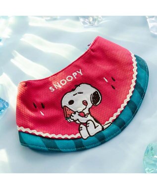 PET PARADISE スヌーピー クールバンダナ 《スイカ柄》 中型犬 大型犬 レッド