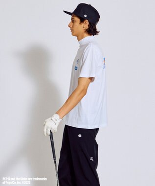 PW CIRCULUS 〈Pepsiコラボ〉【UNISEX】Pepsi World Graphic モックネックT ホワイト系