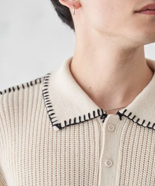 WEGO ハンドステッチポロプルオーバー ホワイト