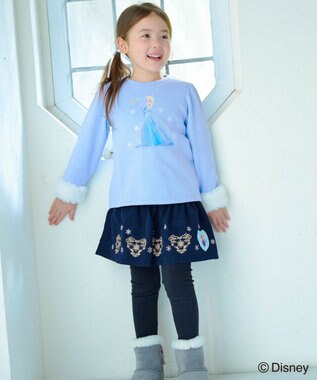 ANY KIDS 【ディズニー/FROZEN】裏シャギープリントトレーナー サックスブルー(エルサ)