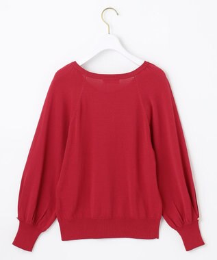 ANY SIS 【洗える】タックポイント ニット レッド