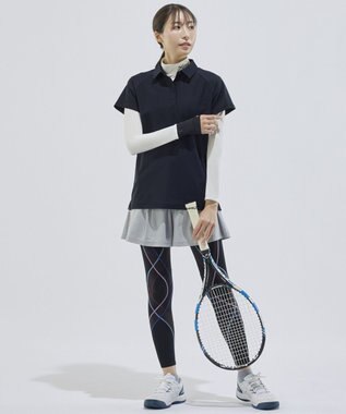CW-X 【WOMEN】 CW-X ストレッチポロシャツ スポーツウェア 半袖 3分袖 メッシュ素材 ムレにくい 夏 レディース DLY131 /ワコール