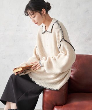 WEGO ハンドステッチポロプルオーバー ホワイト