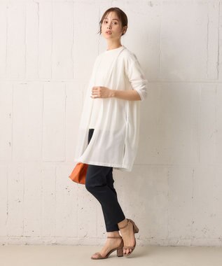 組曲 S 【WEB限定】ストレッチテーパード パンツ ネイビー系