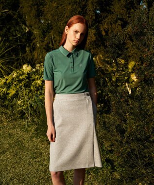 23区GOLF 【23Fondation/WOMEN】ポロシャツ 女性らしさときれいめスタイル リラックス感ある1着 グリーン系