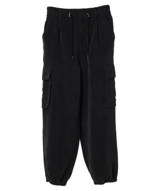 Green Parks ・ＥＬＥＮＣＡＲＥ　ＤＵＥ　コーデュロイカーゴパンツ Black