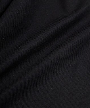 Green Parks ドレープオフショルフレンチ袖Ｔシャツ Black