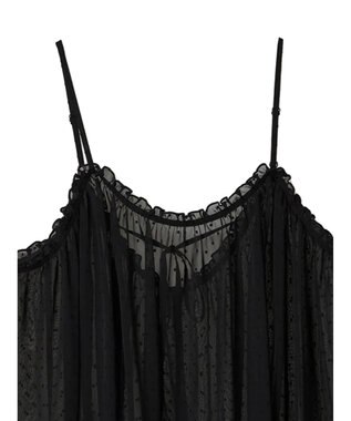 AMERICAN HOLIC ドビーシフォンキャミワンピース Black