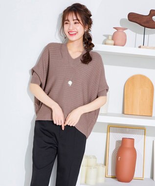 Tiaclasse 【洗える】美脚効果の高いスリットテーパードパンツ ブラック