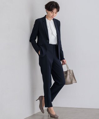 23区 L 【洗える】ジョーゼットフリル  カットソー ホワイト系