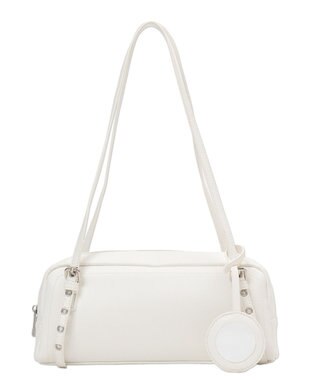 WEGO ミラー付きボストンバッグ ホワイト