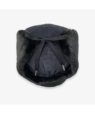 林八百吉商店 un chapeau  コーデュロイアビエイター ブラック