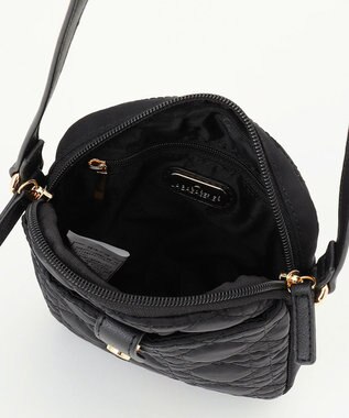 LA BAGAGERIE グリッドキルティングミニショルダー ブラック