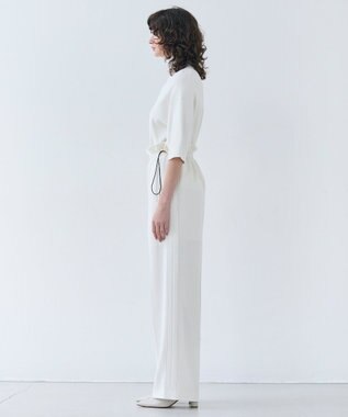 BEIGE， 【洗える】LAURA / 半袖タートルニットトップス Ecru