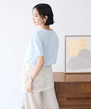 CRAFT STANDARD BOUTIQUE ヴィンテージ加工ロゴTEE Sax