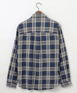 JOSEPH ABBOUD MOUNTAIN 【サスティナブル】オーガニックラフィーチェック シャツ ネイビー系4