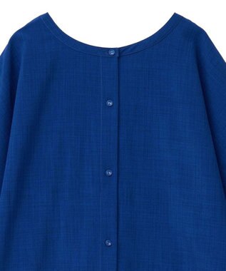 Green Parks 前後２ｗａｙ　ミディ丈タックワンピース Blue