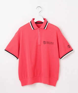 23区GOLF 【WOMEN】ゆったりシルエット 半袖ゴルフポロシャツ ピンク系