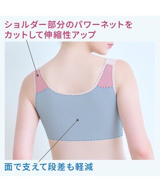 BRADELIS New York 【BRADELIS NewYork peace】綿混楽々dailyブラキャミ25 ノンワイヤー 補正下着 カップ付き キャミソール ブラトップ ローズベージュ