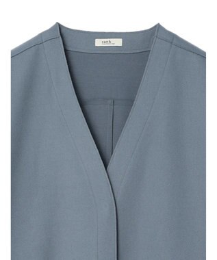 earth music&ecology 圧縮風ポンチコーディガン Sax