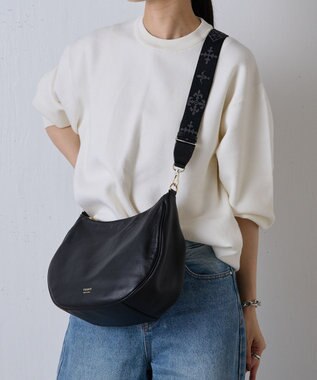 russet アレンジショルダーベルト［Monogram］(CE-1099) Black（ゴールド金具）