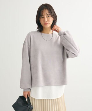 Green Parks ・ＳＵＧＡＲ　ＳＰＯＯＮ　スエードポンチプルオーバ Gray