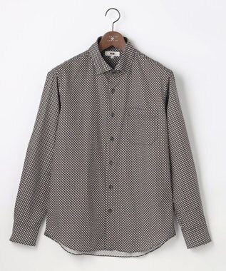 JOSEPH ABBOUD 【オーガニックコットン使用・JAPANファブリック】ジオメトリックプリントシャツ