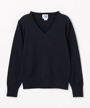 J.PRESS KIDS 【100-130cm】Vネック プルオーバー ニット ネイビー系