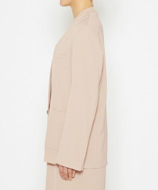 uncrave 【接触冷感・撥水・洗濯機洗い可】クールタッチツイル ジャケット（uncrave STANDARD） ピンクベージュ