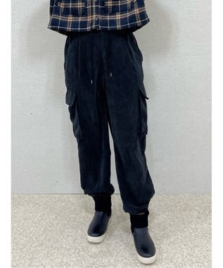 Green Parks ・ＥＬＥＮＣＡＲＥ　ＤＵＥ　コーデュロイカーゴパンツ Black