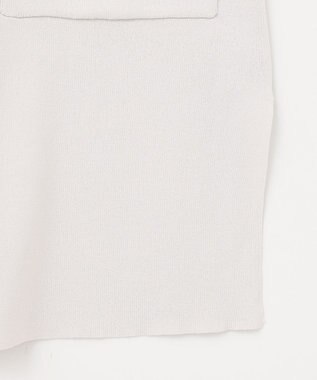 ANY L ロングニットジレ オイスター